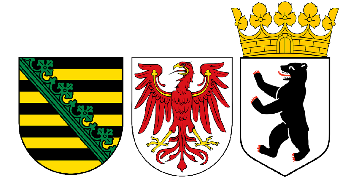 Wassermanagement Lausitz Logo drei Länderwappen